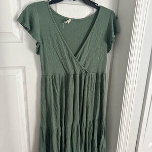 See You Monday - Women’s Olive Green Mini Dress